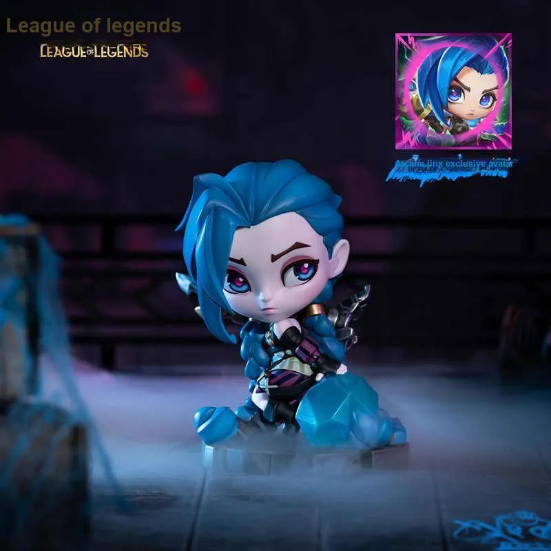 LEAGUE OF LEGENDS Jinx Double City War Gold Kisk Chibi Figures-2