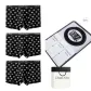 [9058 Genuine Leather Belt]Mulberry Silk Antibacterial Pouch[Block All over Print]3 Pack Gift Box Set
