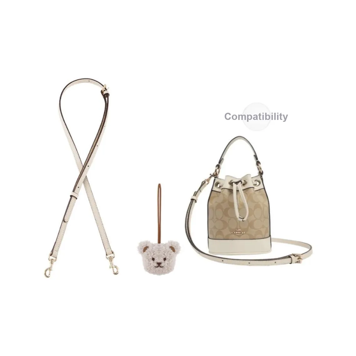 GUYI Microfiber Bag Accessory Combo Set Women's Multicolor