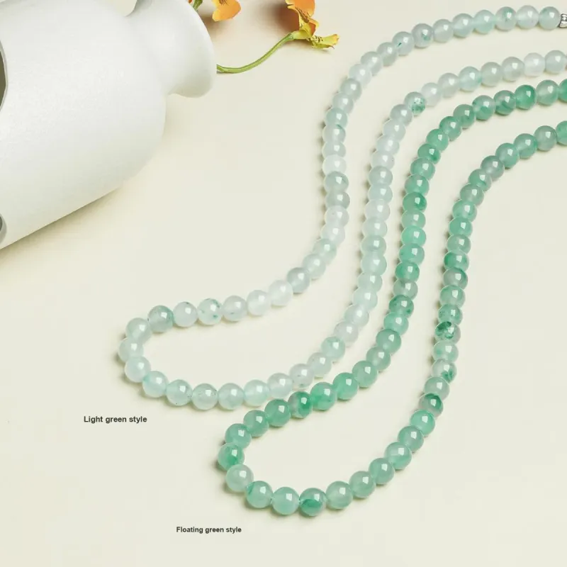 Cuiya Golden Building Dulong Jade Necklaces Women's-6