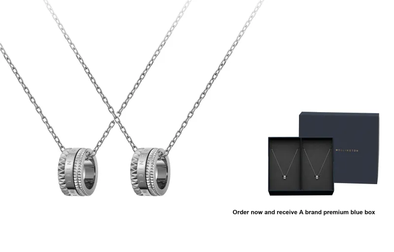 Daniel Wellington Alloy DW Kaleidoscope Necklace Collarbone Chain Unisex-5