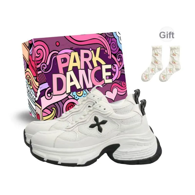 PARK DANCE Low Top Chunky Sneakers Women's Ecru-6