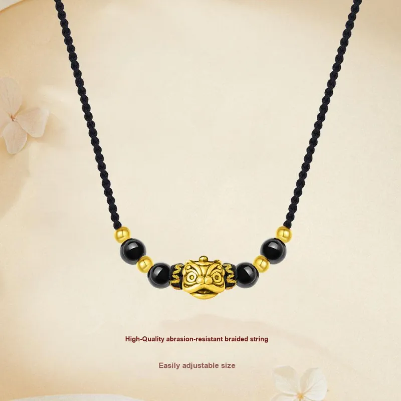 Master Kim Obsidian Necklaces Unisex-4