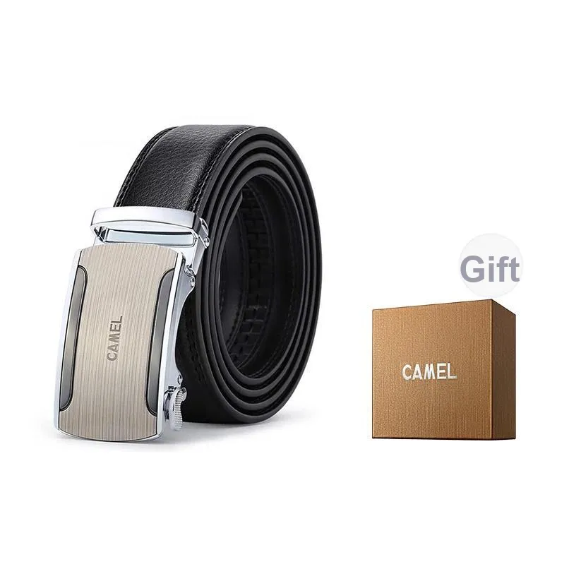 CAMEL Ремни из коровьей кожи мужской ширина 3,5 см