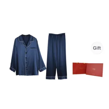 JINSANT Pajama Set Men's Navy Blue