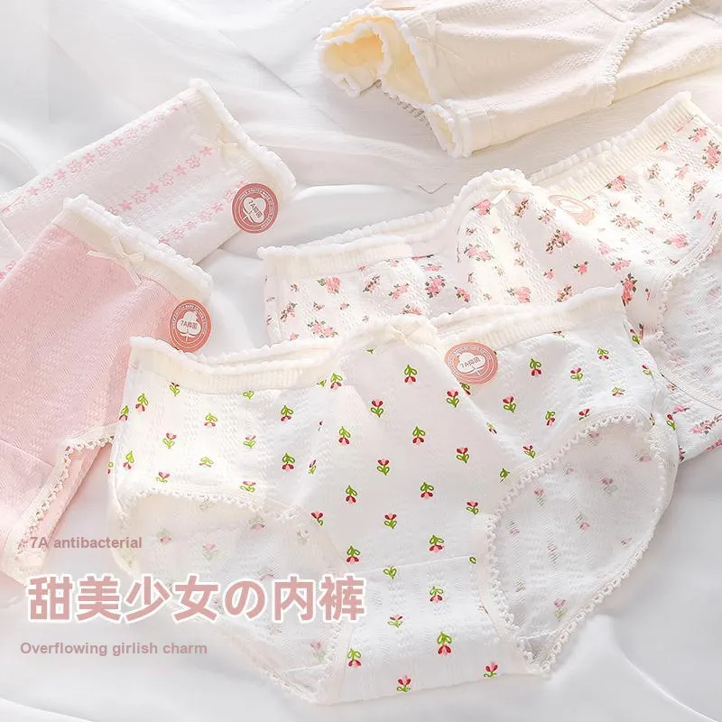 XIA.WA.ZHI.XIU Underpants Women's Shopping Bag 5 Pack-21