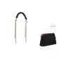 Black Woven Shoulder Strap with Gold-Tone Lock