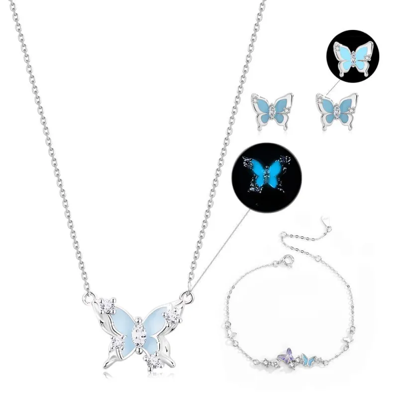 MOREL S999 Fine Silver Necklaces Women's Blue-8