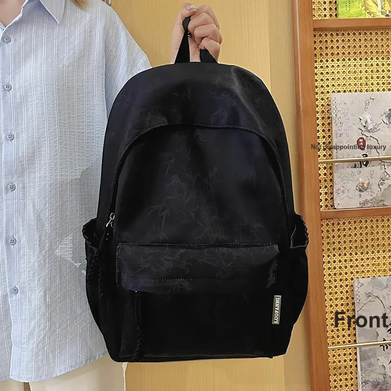 DALO Nylon Backpack Women's White/Black/Green/Blue-7