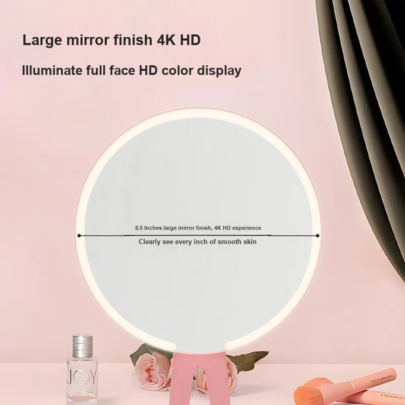 MOBNA Smart LED Refillable Makeup Mirror Three Speed Light Adjustment-3