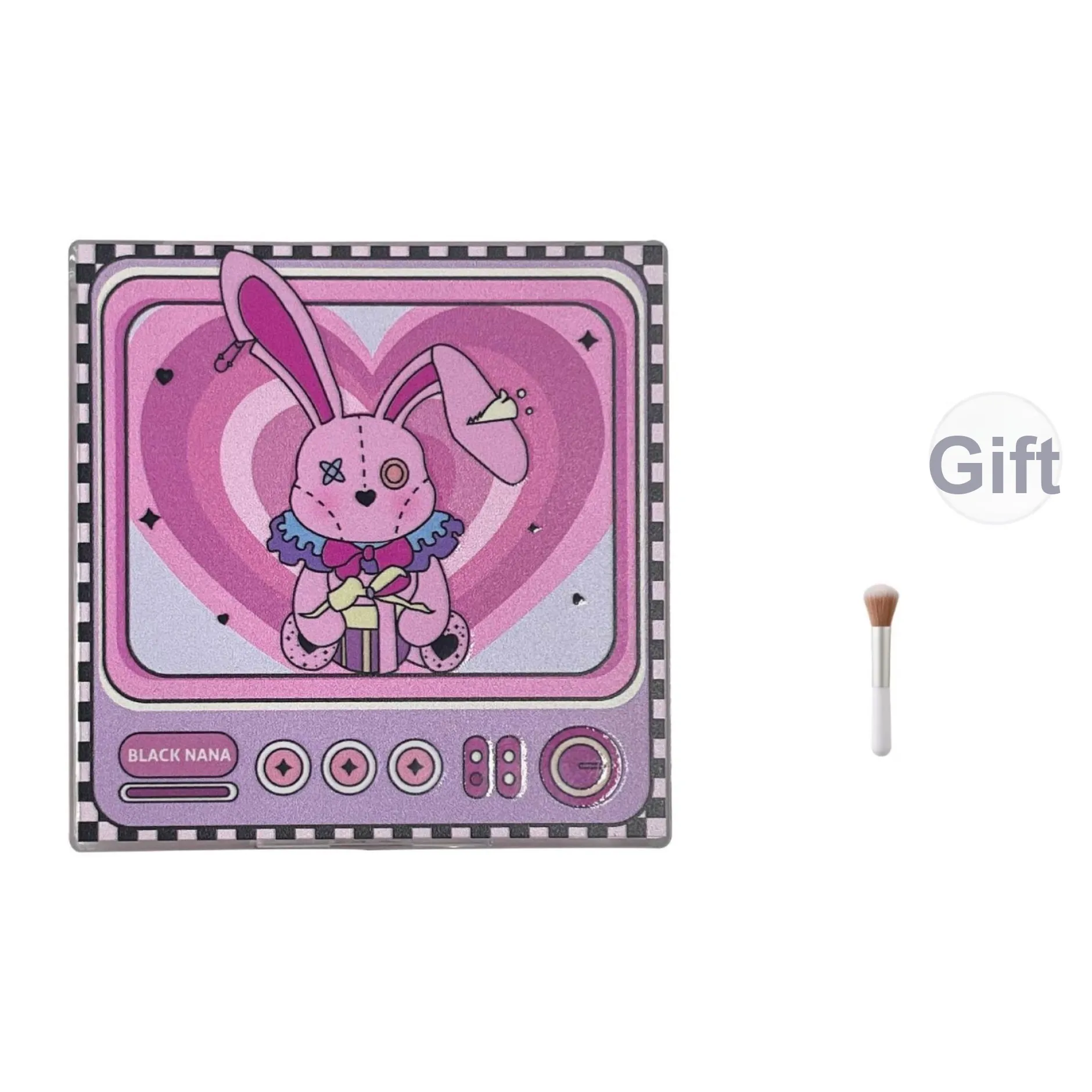 BLACK NANA Steam Кролик Эбеновый Розово-серый Розовый Румяна Цвет лица Увеличение Цвет