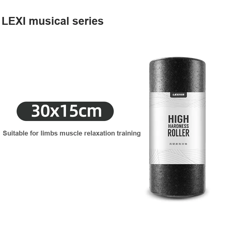 LEXI Solid Foam Rollers Yoga Black EPP Muscle Relaxation 30*15cm-1