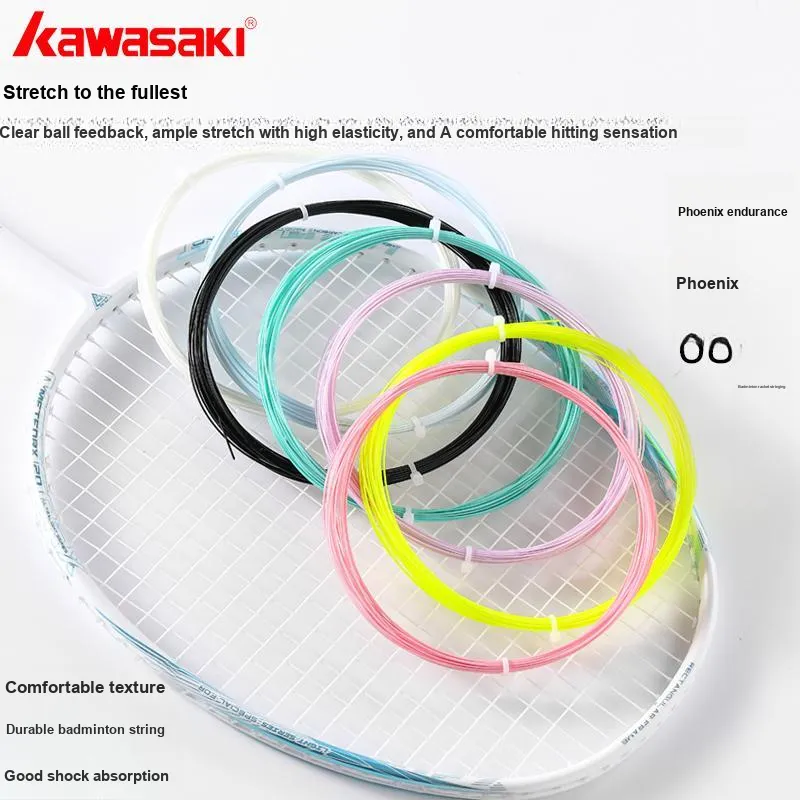 Kawasaki Durable Type Badminton Racket Strings Unisex 0.7mm-21