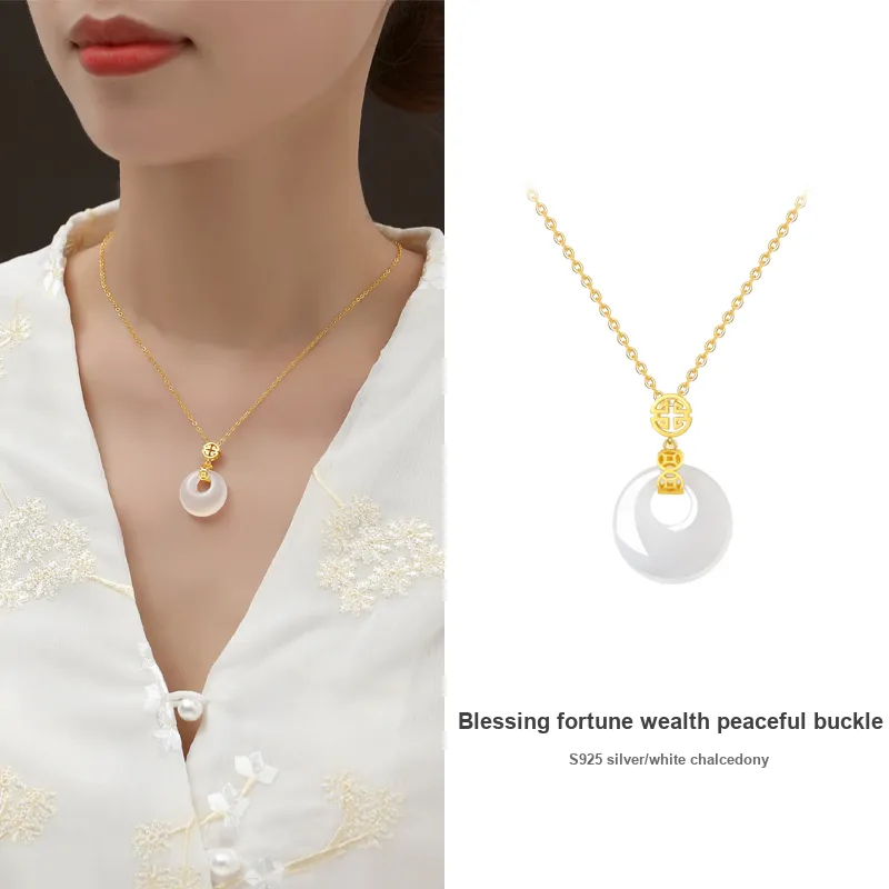 KADER Chalcedony Necklaces Women's-6