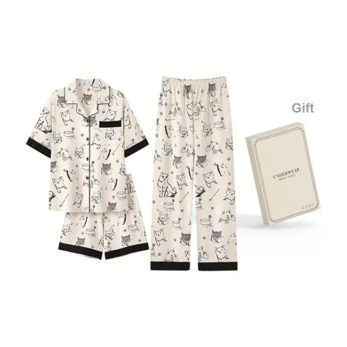 O'MESIK Пижамный комплект женский Gift Box Set Абрикос