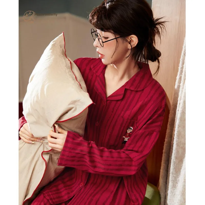Gongdie x DUOLA A MENG LIANMINGKUAN Pajama Set Unisex Red-1