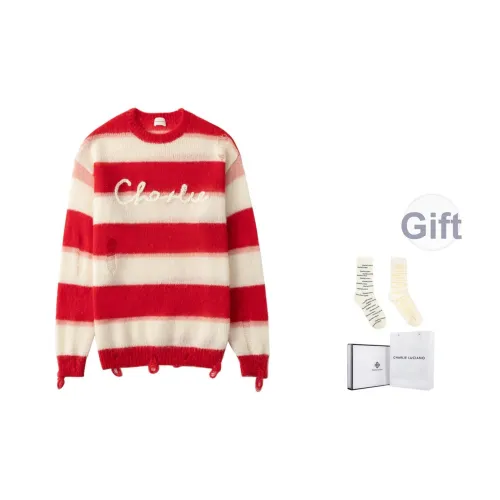 Charlie Luciano Свитер Унисекс Красный Розовый