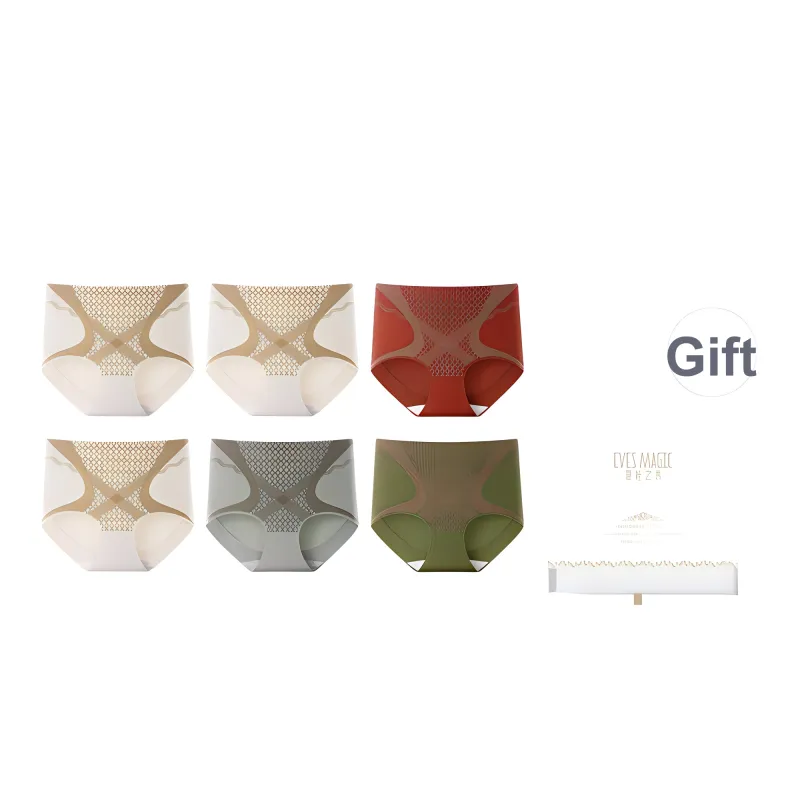 XIA.WA.ZHI.XIU Underpants Women's 6 Piece Gift Box Set-8