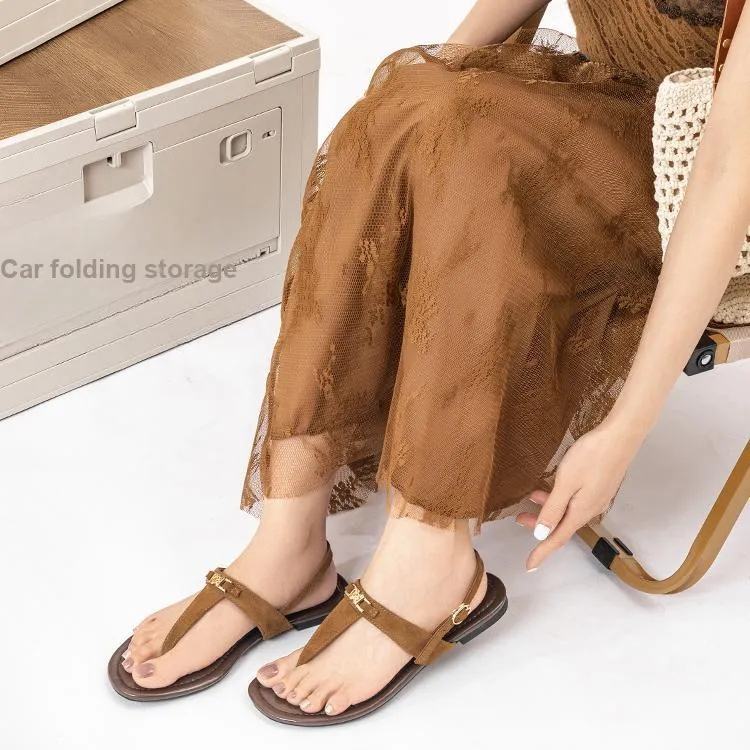 Old Meow One Strap Sandals Women's Brown-5