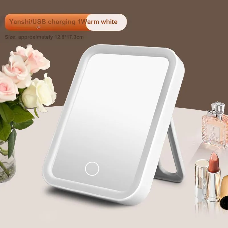 CHUANGMUGONGFANG LED With Light Home Use Dormitory Portable Make Up Mirrors-4