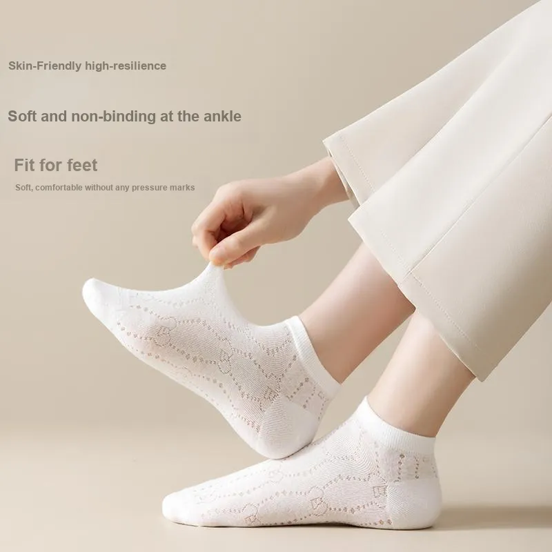 Top Melon No Show Socks Women's 5 Pack-3