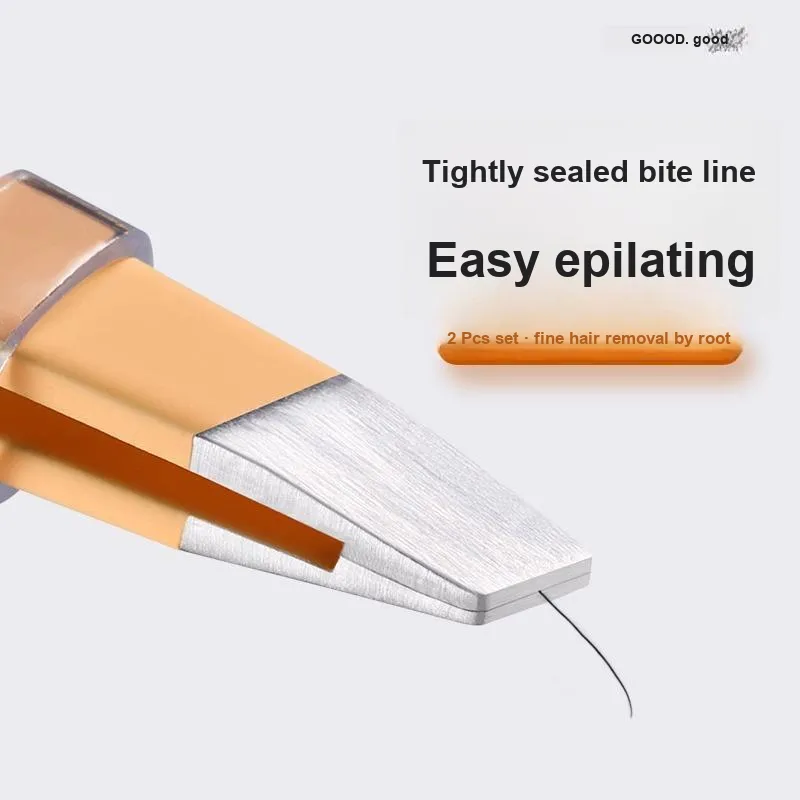 Goodgudi Small Tweezers Brow Clip False Eyelash Tools-2
