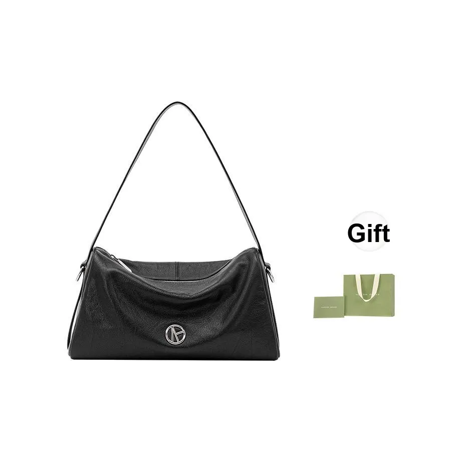 VANESSA HOGAN Сумка через плечо из коровьей кожи большая женская черная