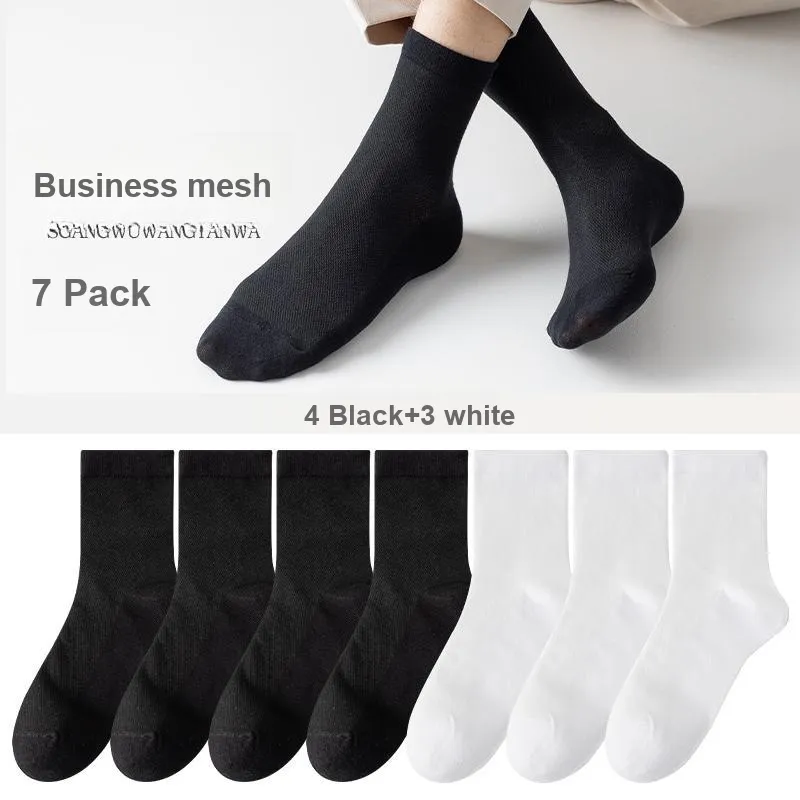 7 SEVFUN Mid Calf Socks Men's Combo Set-33