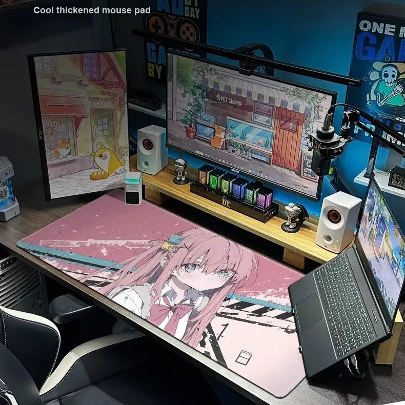 DANYIN Extra Large Bocchi The Rock! Bocchi Chan Computer Keyboard Pad Men's Anime Gaming Mouse Pad Desk Mat Mouse Pads-1