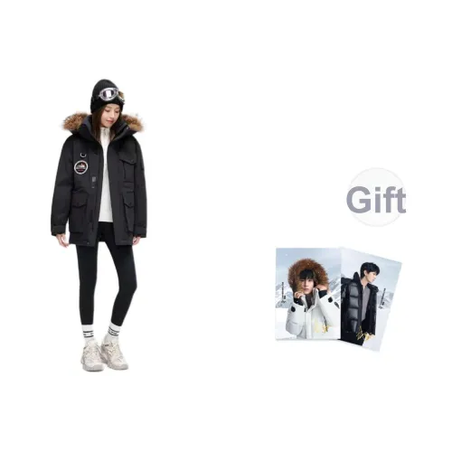 SNOW FLYING Пуховик Унисекс Открытка AS Подарок