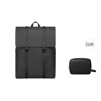 Gaston Luga Waterproof Eco Friendly Material Backpack Unisex Elegant Black