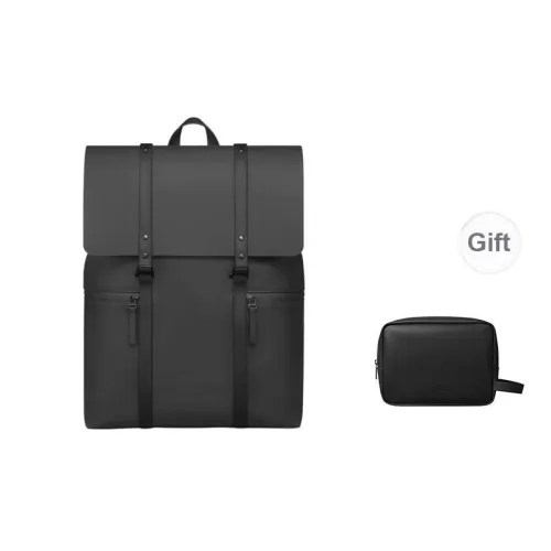 Gaston Luga Waterproof Eco Friendly Material Backpack Unisex Elegant Black