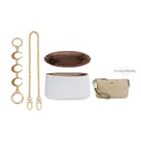 Nolita 19 Exclusive DuPont Paper Liner+Brown Moon Round Buckle Extender Chain Gold-Tone