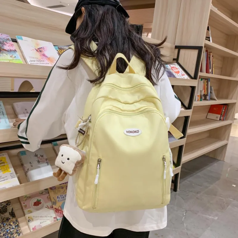 Meow In The Grass Nylon Backpack Women's Multicolor-17