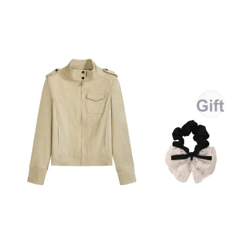 SYEEE WITH U Хаки Бесплатно Резинка для волос Включено Женские Куртки