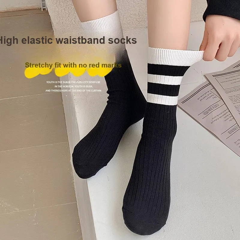 MIIOW Mid-Calf Socks Women's 5 Pack-1