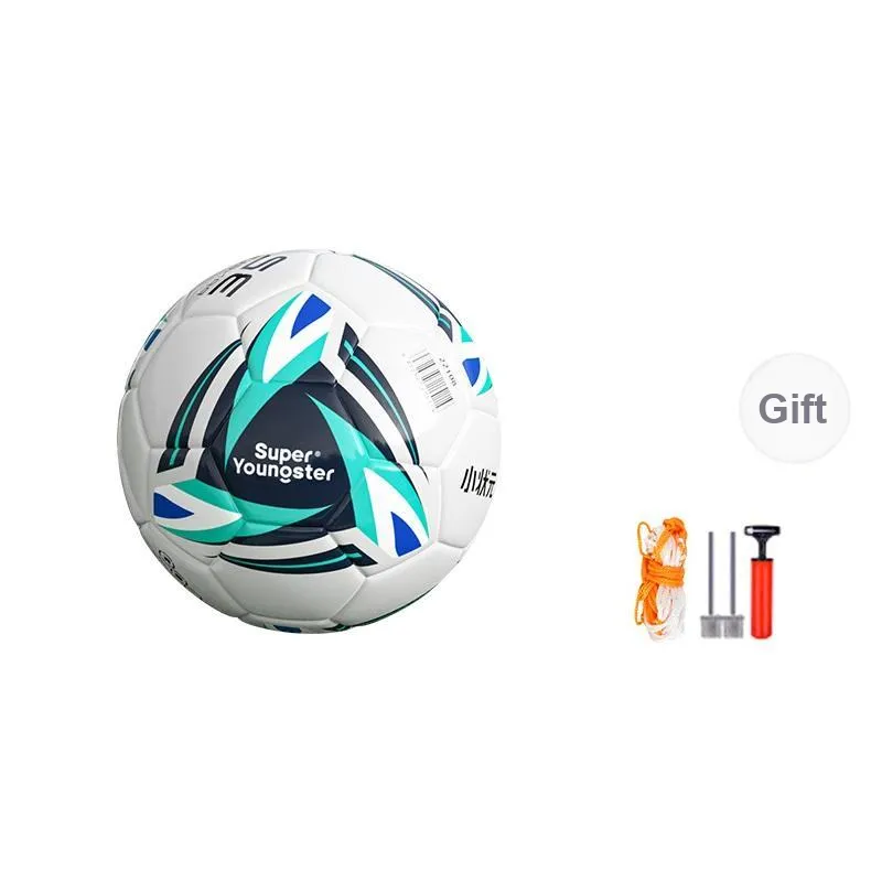 Papaison Size 3, Size 4, Size 5 Soccer PVC Machine Stitched Soccer Ball Unisex Blue-0
