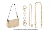 Gold-Tone (Four-Leaf Clover Extender Chain+Decorative Chain+Crossbody Chain)