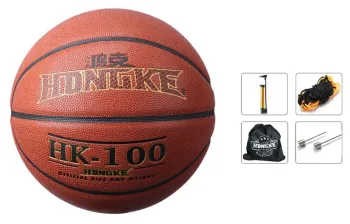 HONGKE PU Basketball Red Size 7 Ball Training Unisex