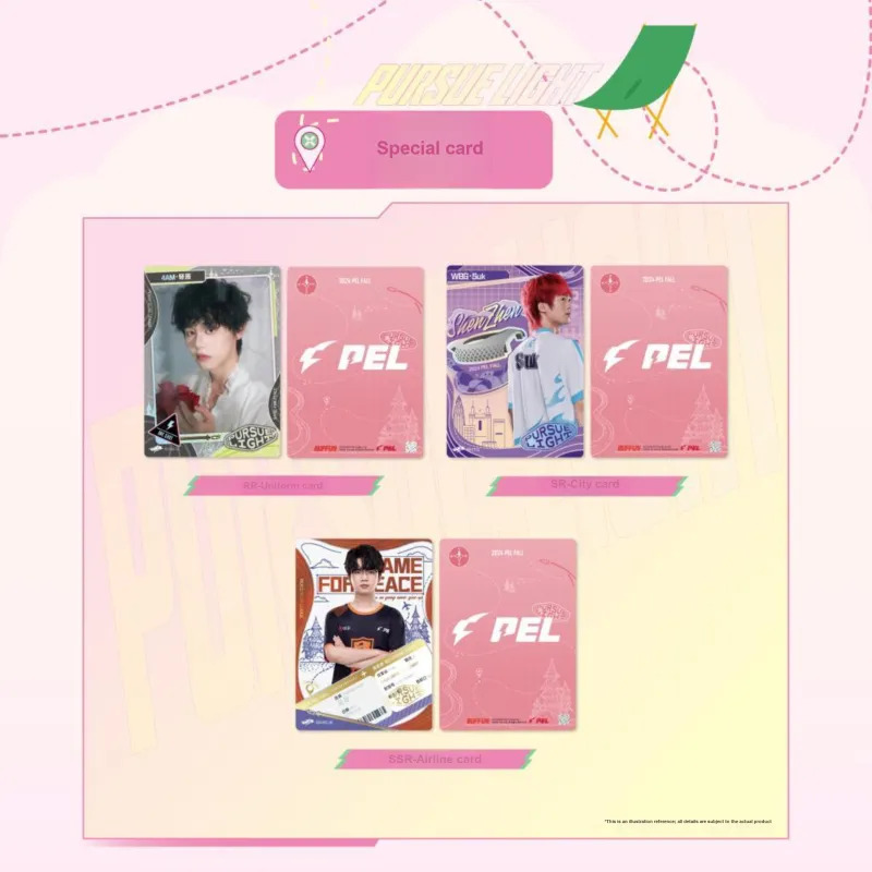 BUFFUN Chasing Light, Peace Elite PEL Officially Licensed Player Card, Second Edition Card Collectible Cards Whole Box-3