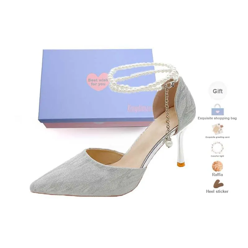 Xingdiman Slim Heel High Heels 8cm Women's Gift Box Set-6