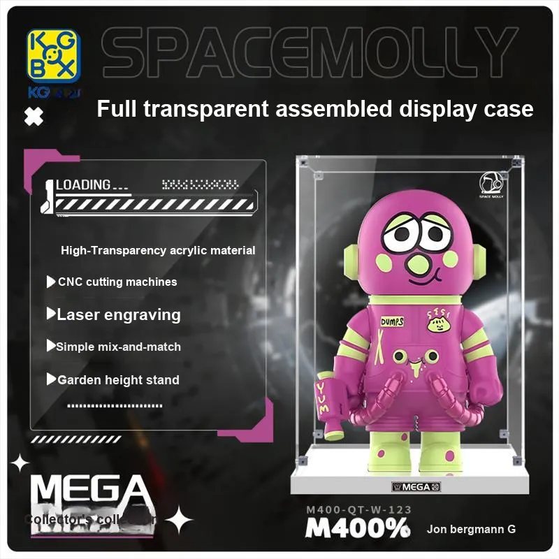 KGBOX Compatibility POPMART Molly Jon Bergman DUMPS400% Model Accessories-1