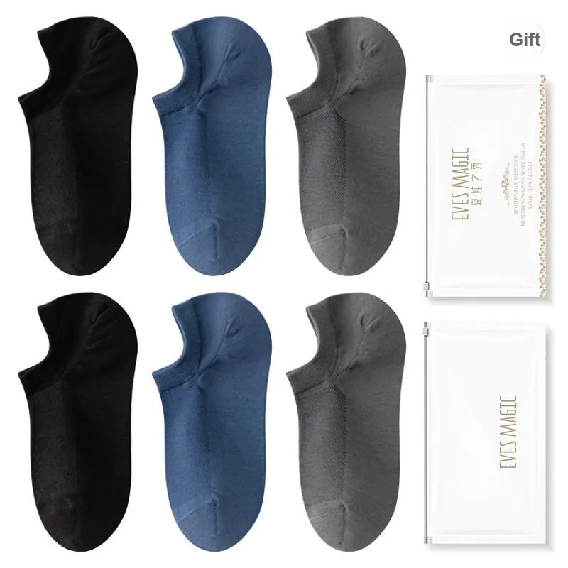 XIA.WA.ZHI.XIU No Show Socks Men's Shopping Bag 6 Pack-13