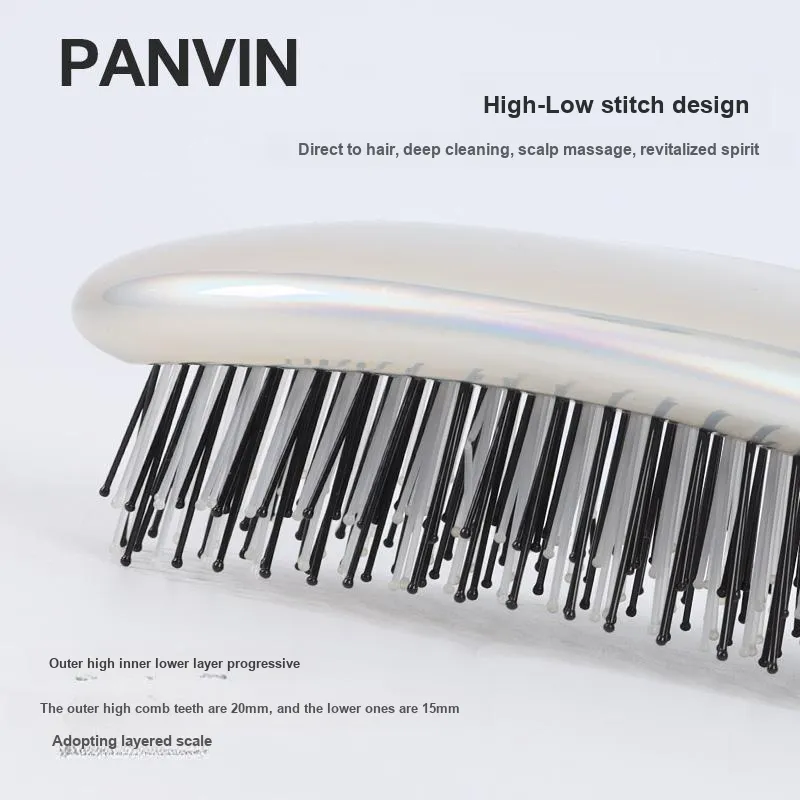 PANVIN Queen Comb Deep Cleaning Scalp Massage On The Go Comb-6