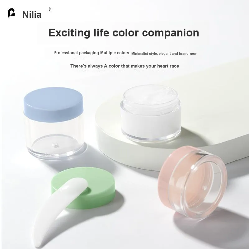 NILIYA Multicolor Face Cream Dispenser Bottles Travel Portable Empty Bottle 4 Pcs-11