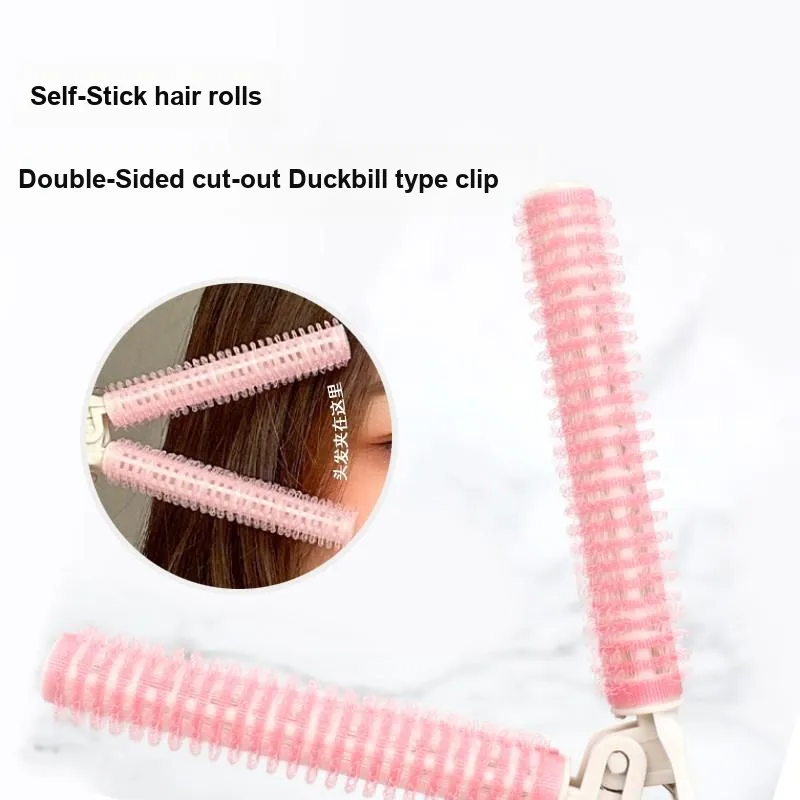 JIAOXUEFEI 3 Root Volumizing Cushion Root Curling Tubes 2 Pcs High Forehead Shaping Hair Clips Bangs Clip Curl-5