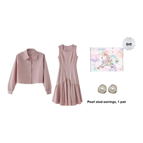 ANNECHEN Комплект с юбкой Женские Розовый