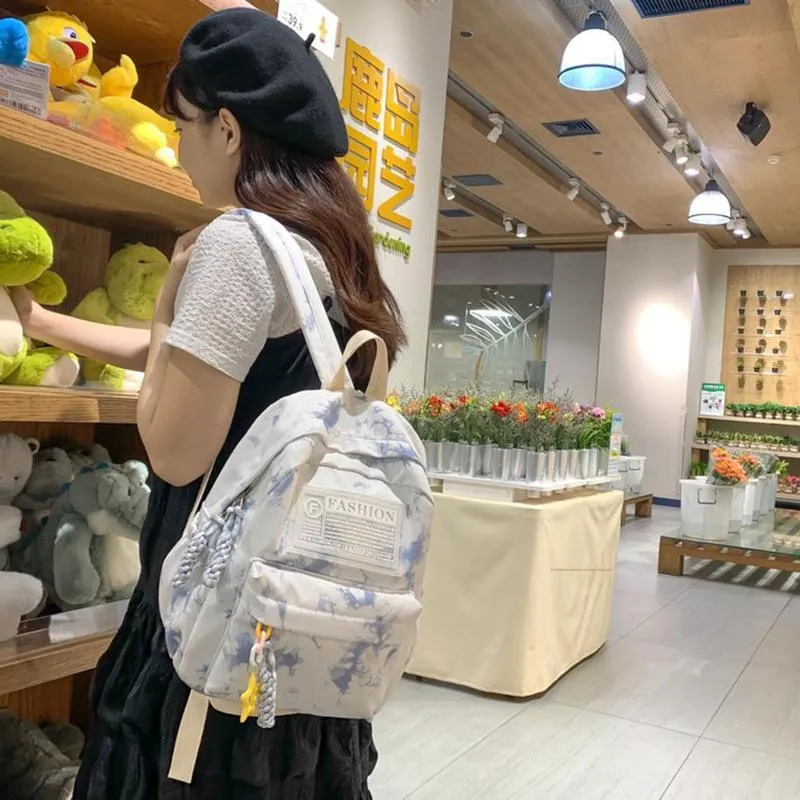 XIANGSU Nylon Backpack Regular Unisex Multicolor-24