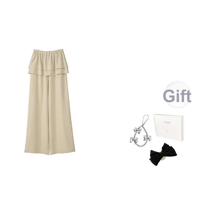 Fstudio Летний Корейский стиль Прямой крой Mock Двухкомпонентный Мода Юбка-Шорты Повседневные Штаны Женские