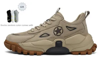 JEEP SPIRIT Anti Slip Wear Resistant Low Top Sports Casual Shoes Unisex Brown